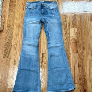 Hudson Light Wash high waisted flair leg jeans